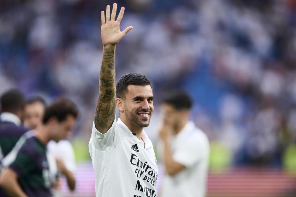 Dani Ceballos of Real Madrid Cf during a match between Real Madrid v Athletic Club as part of LaLiga in Madrid, Spain, on June 4, 2023.