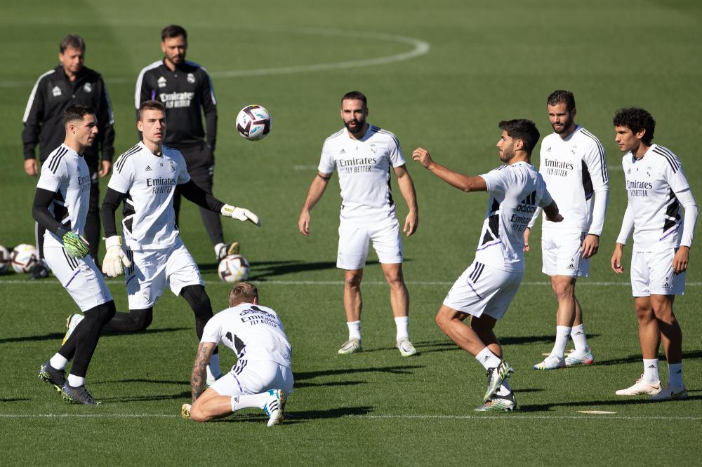 Madrid, LaLiga 2022-2023, ultimo allenamento del Real Madrid CF prima della partita contro l'Osasuna al Santiago Bernabeu. Nella foto: Torello del Real Madrid